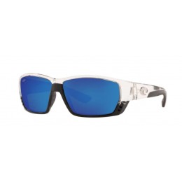 Costa Tuna Alley Men's Shiny Crystal And Blue Mirror Sunglasses