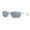 Costa Turret Men's Matte Silver And Gray Silver Mirror Sunglasses