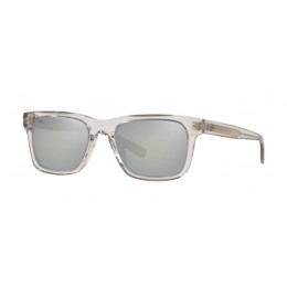 Costa Tybee Men's Shiny Light Gray Crystal And Gray Silver Mirror Sunglasses
