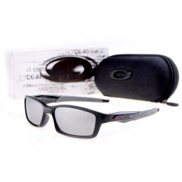 Oakley Crosslink Polished Black And Silver Iridium Sunglasses