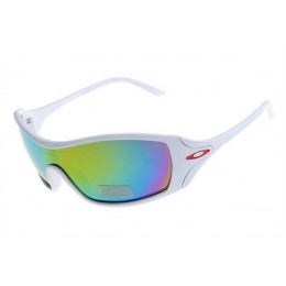 Oakley Dart Matte White And Colorful Iridium Sunglasses