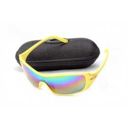 Oakley Dart Matte Yellow And Colorful Iridium Sunglasses