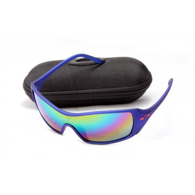 Oakley Dart Matte Blue And Colorful Iridium Sunglasses