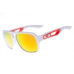 Oakley Dispatch Ii Polished White And Fire Iridium Sunglasses