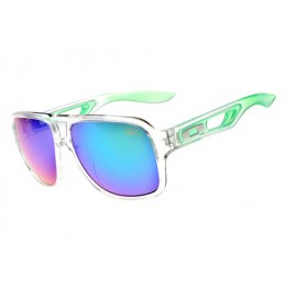 Oakley Dispatch Ii Clear Green And Blue Iridium Sunglasses