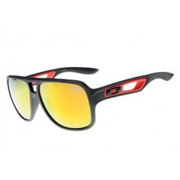 Oakley Dispatch Ii Matte Black And Fire Iridium Sunglasses