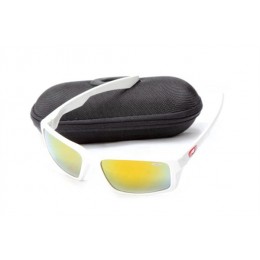 Oakley Eyepatch White And Fire Iridium Sunglasses