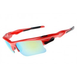 Oakley Fast Jacket Polished Red And Ruby Clear Sunglasses
