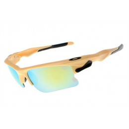 Oakley Fast Jacket Polished Pastel Yellow And Ruby Clear Sunglasses