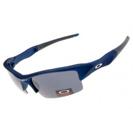 Oakley Flak Jacket Matte Blue And Black Iridium For Sale Sunglasses