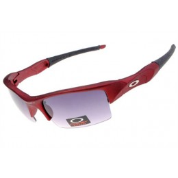 Oakley Flak Jacket Red Metallic And Grey Iridium Sunglasses