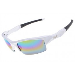 Oakley Flak Jacket White And Camo Iridium Sunglasses