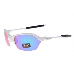 Oakley Half X White And Ice Iridium Sunglasses