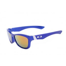 Oakley Jupiter Blue And Grey Iridium Sunglasses