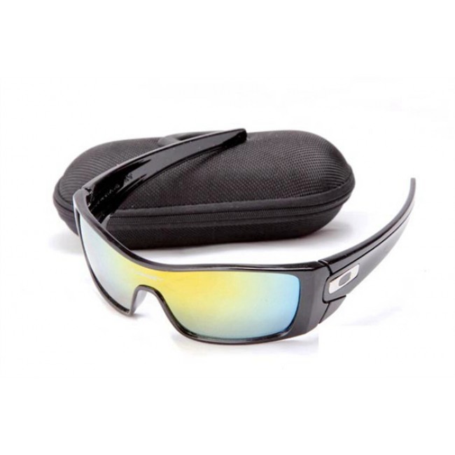 Oakley Batwolf Polished Black And Fire Iridium Sale Sunglasses