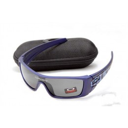Oakley Batwolf Matte Blue And Black Iridium Sunglasses