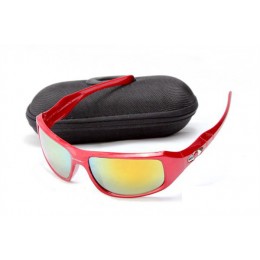Oakley C Six Red Metallic And Fire Iridium Sunglasses