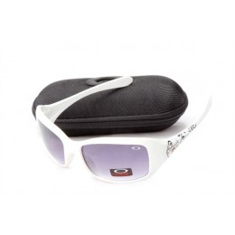 Oakley Necessity White  And Mauve Iridium Sunglasses
