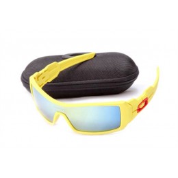 Oakley Oil Rig In Island Yellow And Ice Iridium Sunglasses
