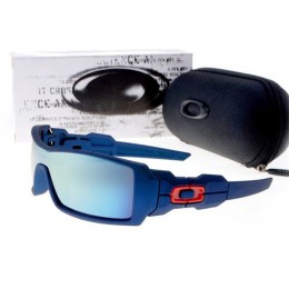 Oakley Oil Rig In Blue And Ice Iridium Sunglasses