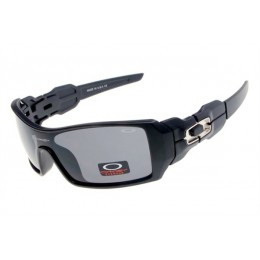 Oakley Oil Rig In Polished Black And Black Iridium Sunglasses