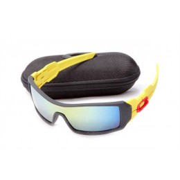 Oakley Oil Rig In Neon Yellow And Black And Ice Iridium Sunglasses