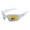 Oakley Pit Boss In Polished White And Fire Iridium Sunglasses