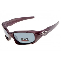 Oakley Pit Boss In Matte Red And Grey Iridium Sunglasses