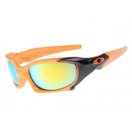 Oakley Pit Boss In Polished Orange And Fire Iridium Sunglasses