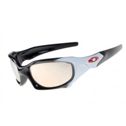 Oakley Pit Boss In Polished Black And Light Brown Iridium Sunglasses