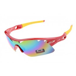 Oakley Radar Path Photochromic In Red Metallic And Fire Iridium Sunglasses