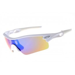 Oakley Radar Path In White And Ice Iridium Sunglasses