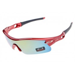 Oakley Radar Pitch Red Metallic And Ice Iridium Sunglasses