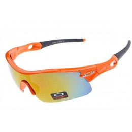 Oakley Radar Pitch In Orange Flare And  Fire Iridium Sunglasses