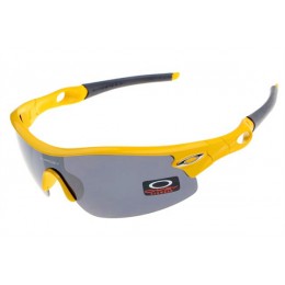 Oakley Radar Pitch In Polished Yellow And Black Iridium Sunglasses