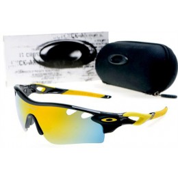 Oakley Radarlock Path In Polished Black And Fire Iridium Sunglasses