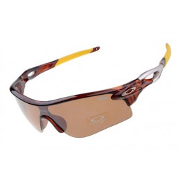 Oakley Radarlock In Tortoise And Persimmon Sunglasses