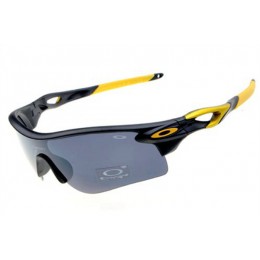 Oakley Radarlock In Matte Black And Black Iridium Sunglasses
