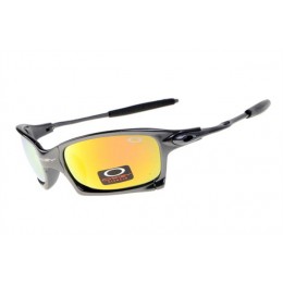 Oakley X Squared In Black And Fire Iridium Sunglasses