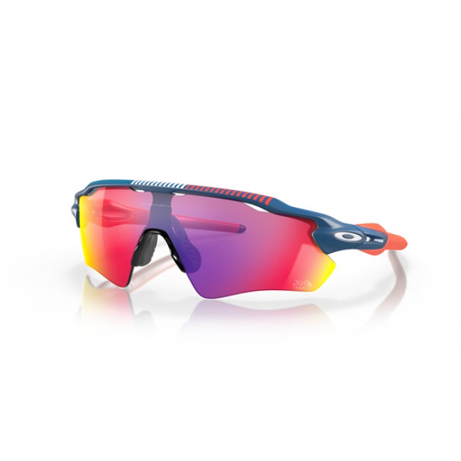 Oakley 2021 Tour De France Radar Ev Path Matte Poseidon Frame Prizm Road Lens Sunglasses