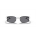 Oakley Chainlink Matte White Frame Grey Polarized Lens Sunglasses