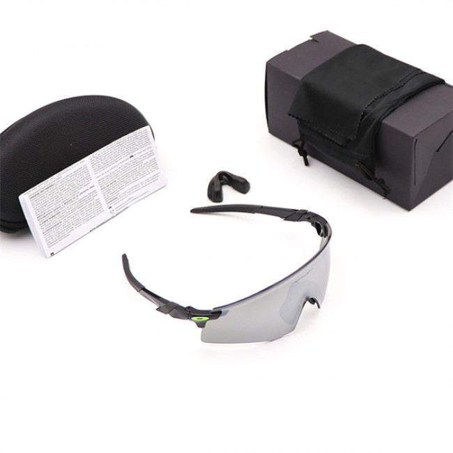 Oakley Encoder Mirror Grey And Black Sunglasses