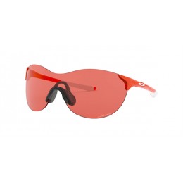 Oakley Evzero Ascend Safety Orange Frame Prizm Peach Lens Sunglasses