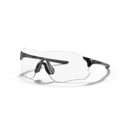 Oakley Evzero Path Low Bridge Fit Polished Black Frame Clear Lens Sunglasses