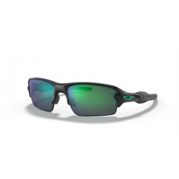 Oakley Flak 2.0 Low Bridge Fit Matte Black Frame Prizm Jade Polarized Lens Sunglasses