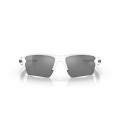 Oakley Flak 2.0 Xl Polished White Black Frame Light Prizm Black Polarized Lens Sunglasses