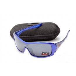 Oakley Forsake Polished Brilliant Blue And Black Sunglasses