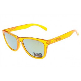 Oakley Frogskins In Yellow Clear And Warm Grey Sunglasses