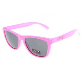 Oakley Frogskins In Neon Pink  And Black Iridium Sunglasses