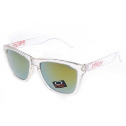 Oakley Frogskins In Crystal And Fire Iridium Sunglasses